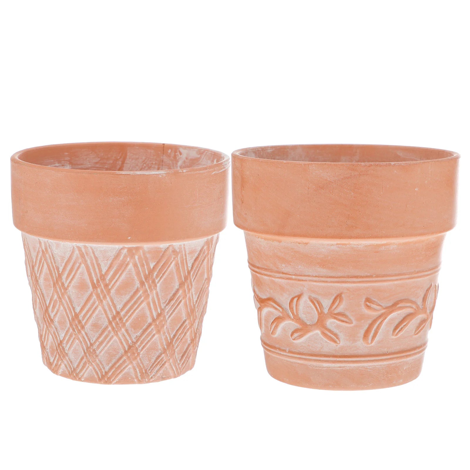 2pots de fleurs terre cuite