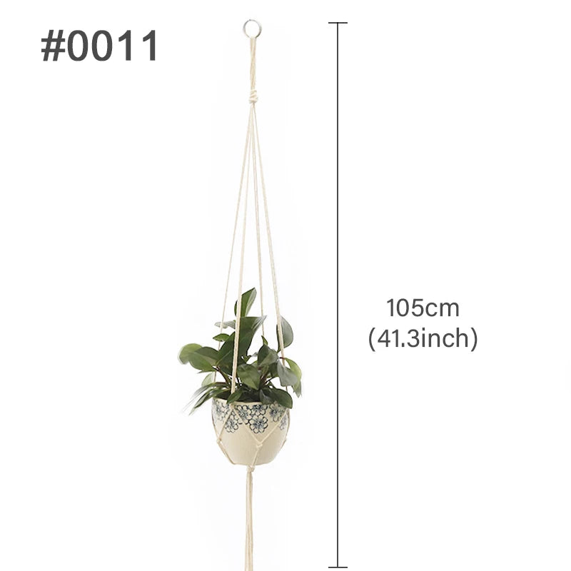 Suspension pour plantes en macramé faite à la main