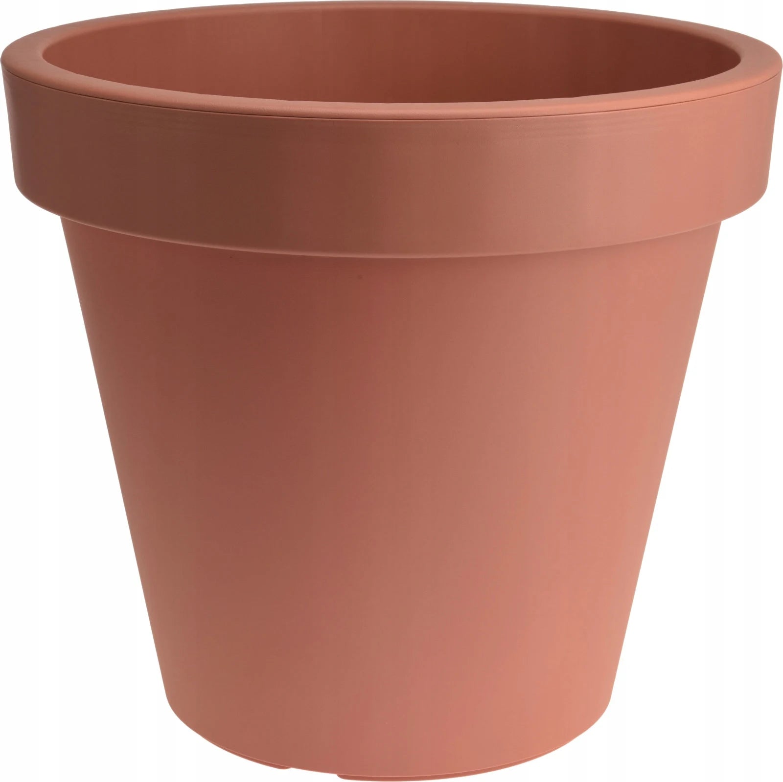 Pot de fleurs en plastique couleur terre