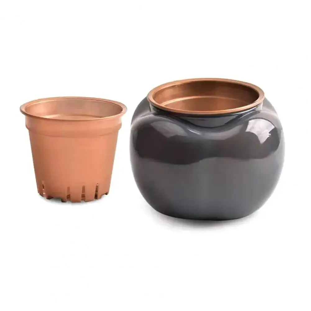 Pot de fleur en plastique décoratif