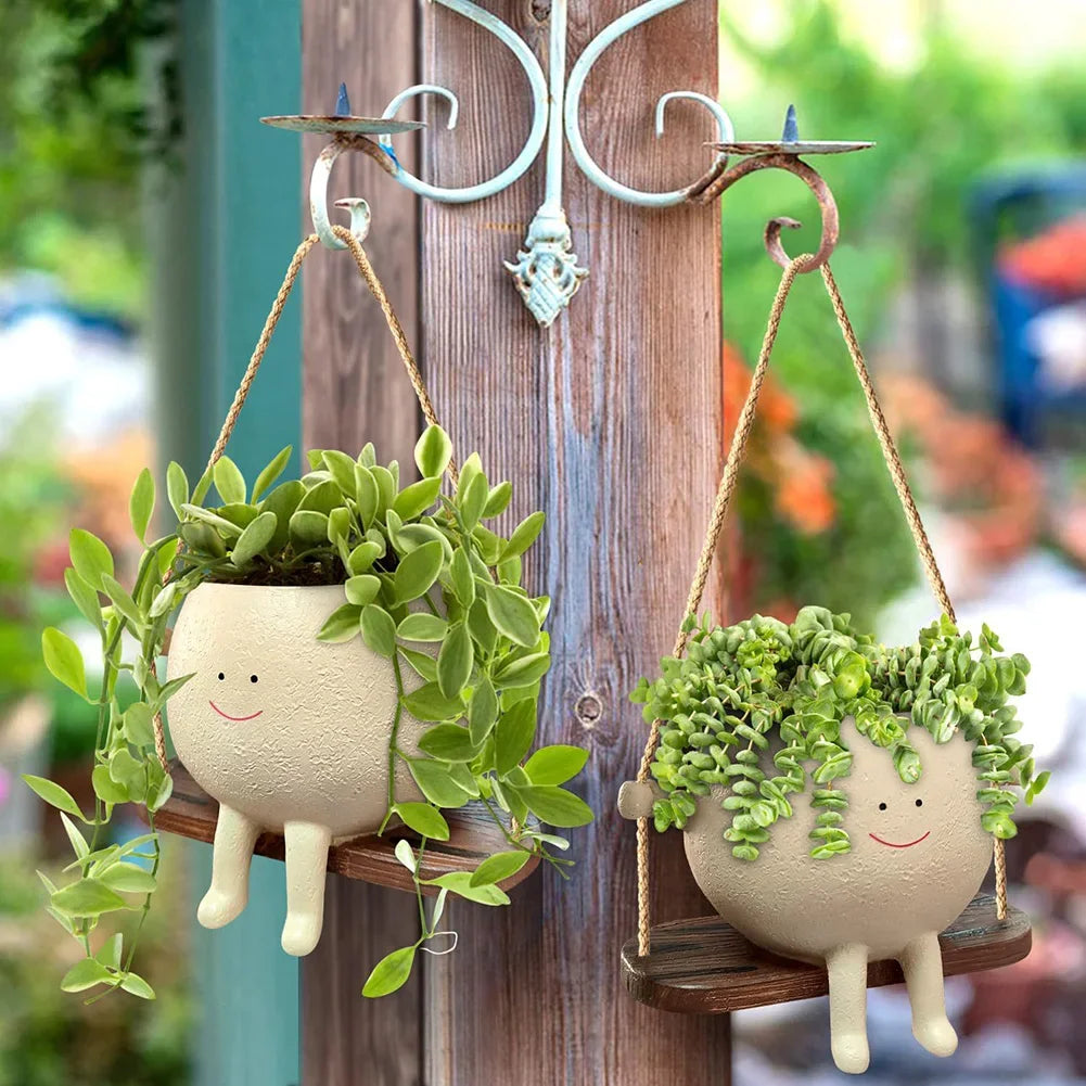 Pot de fleurs suspendu