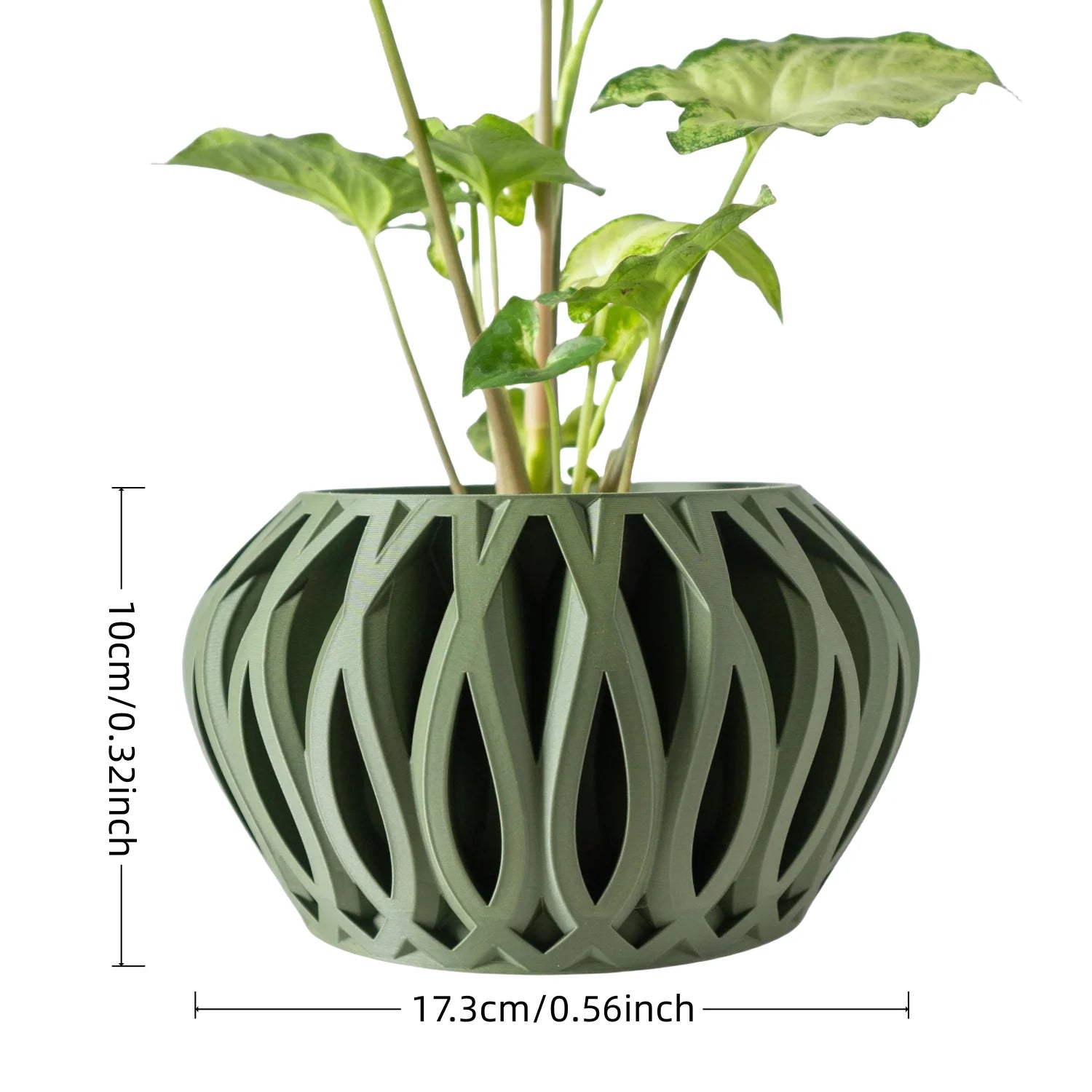 Pot à motif géométrique