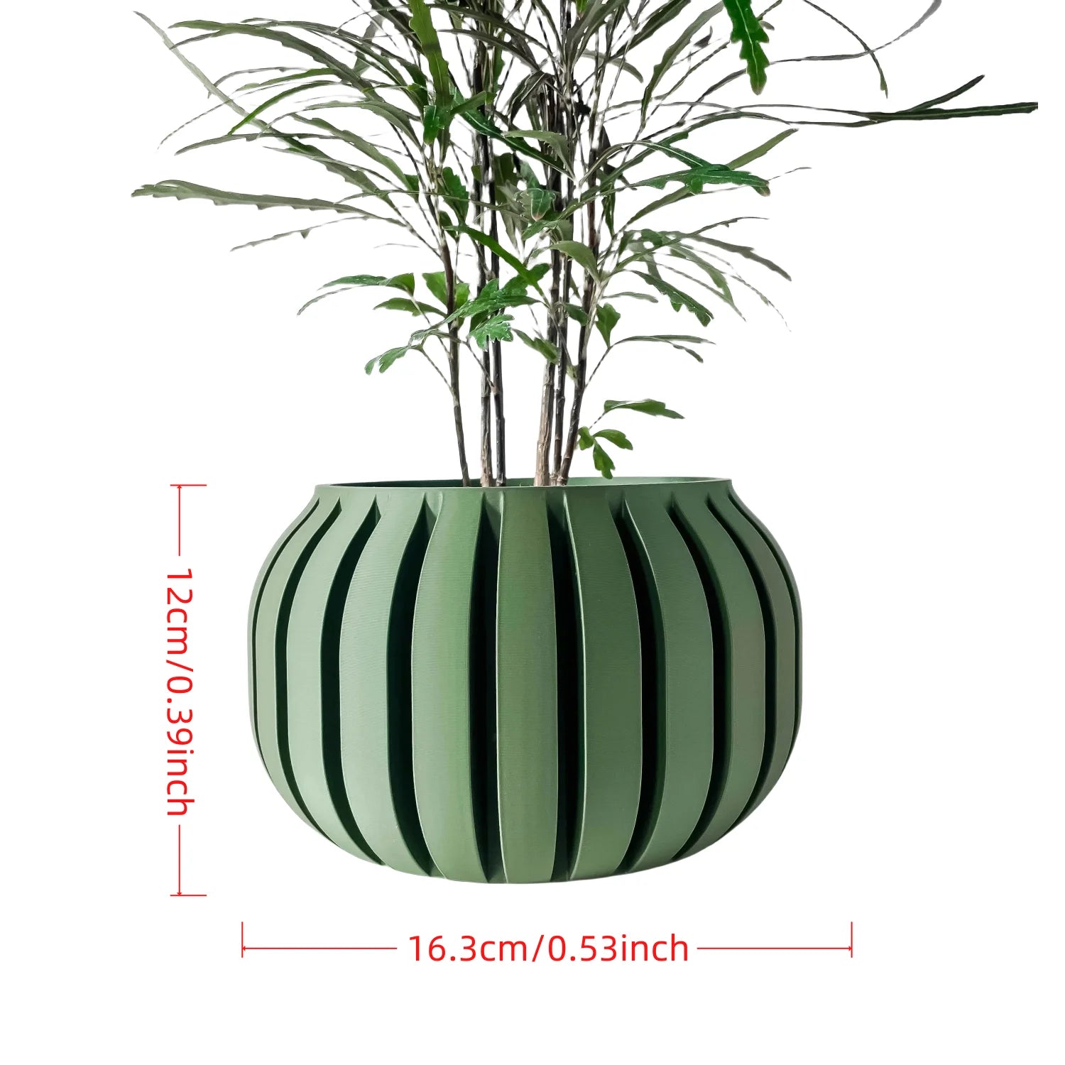 Pot de fleurs design géométrique