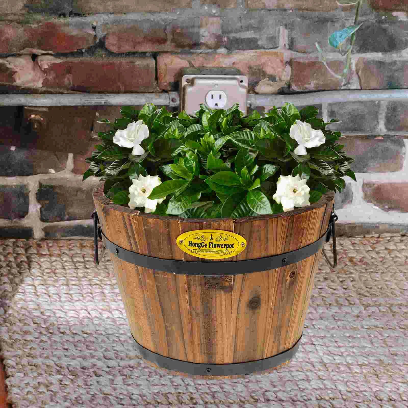 pot de fleurs xxl en bois durable