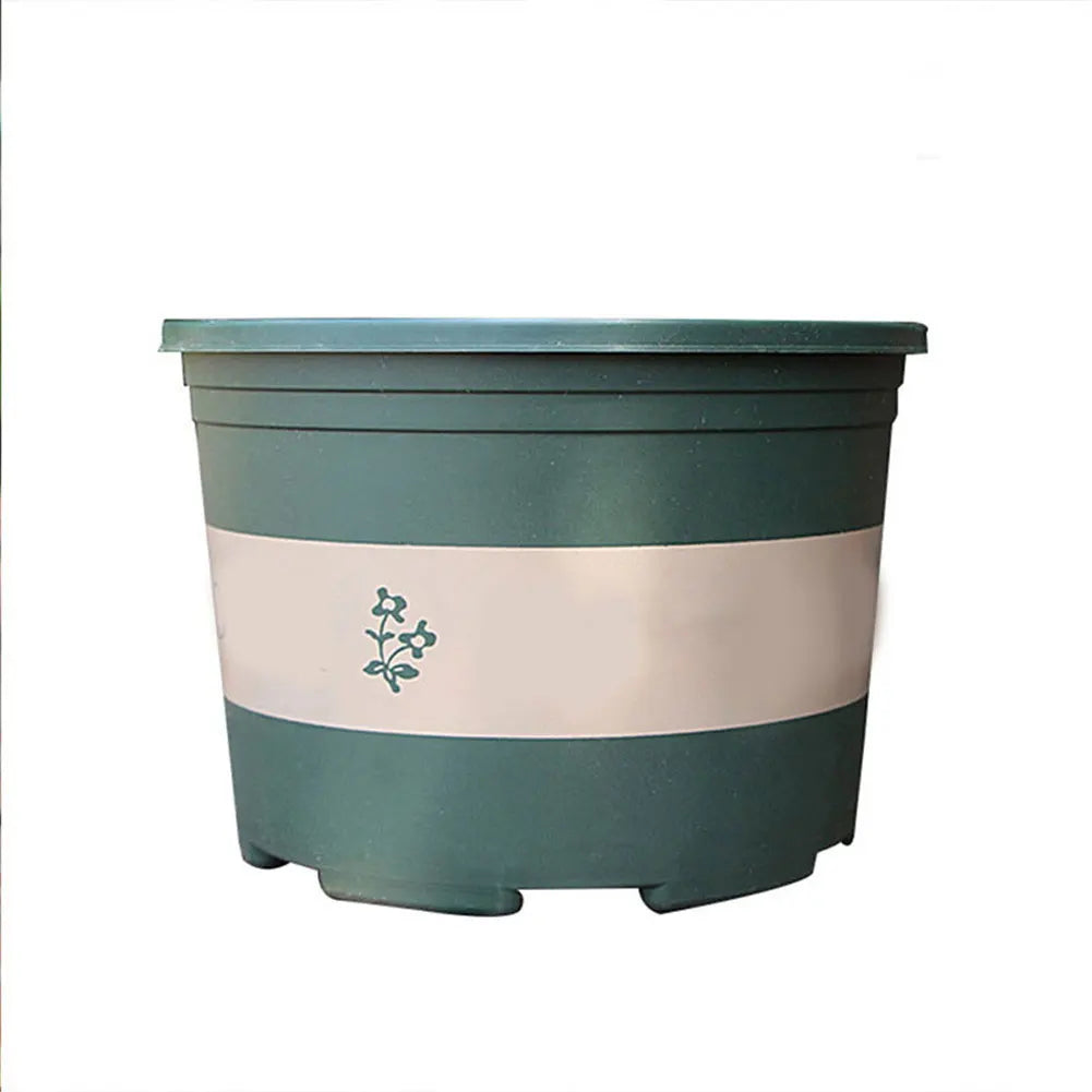 Grand pot de fleurs rond et court