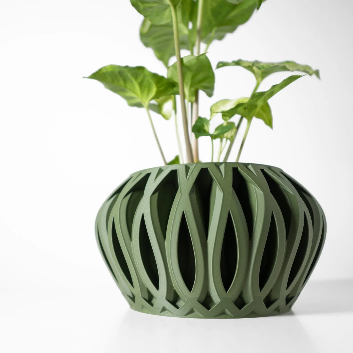 Pot à motif géométrique