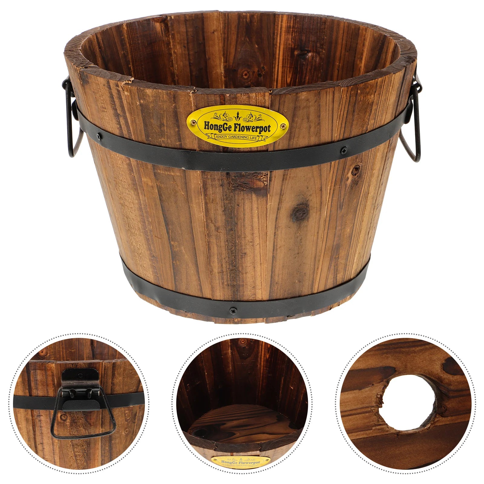 pot de fleurs xxl en bois durable