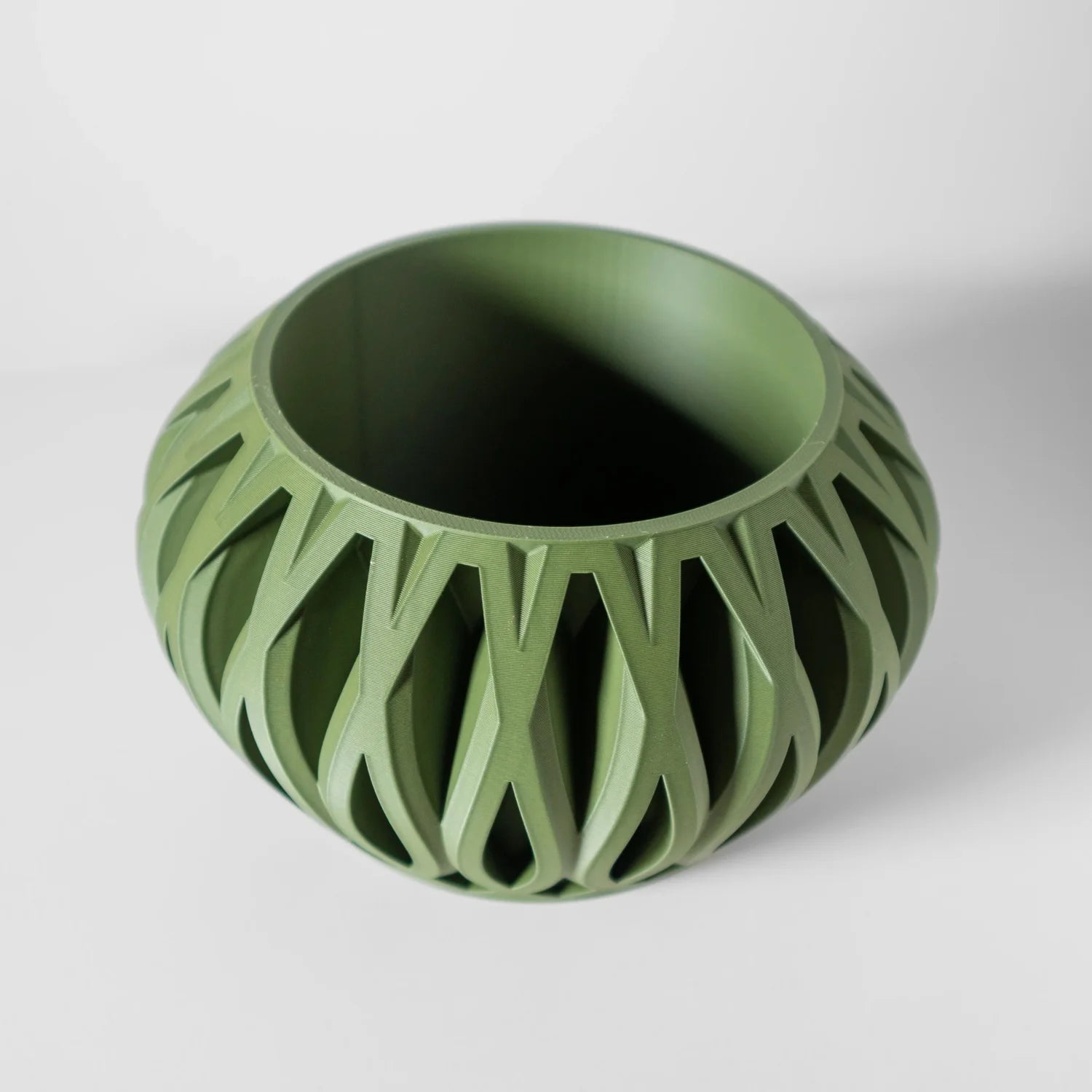 Pot à motif géométrique