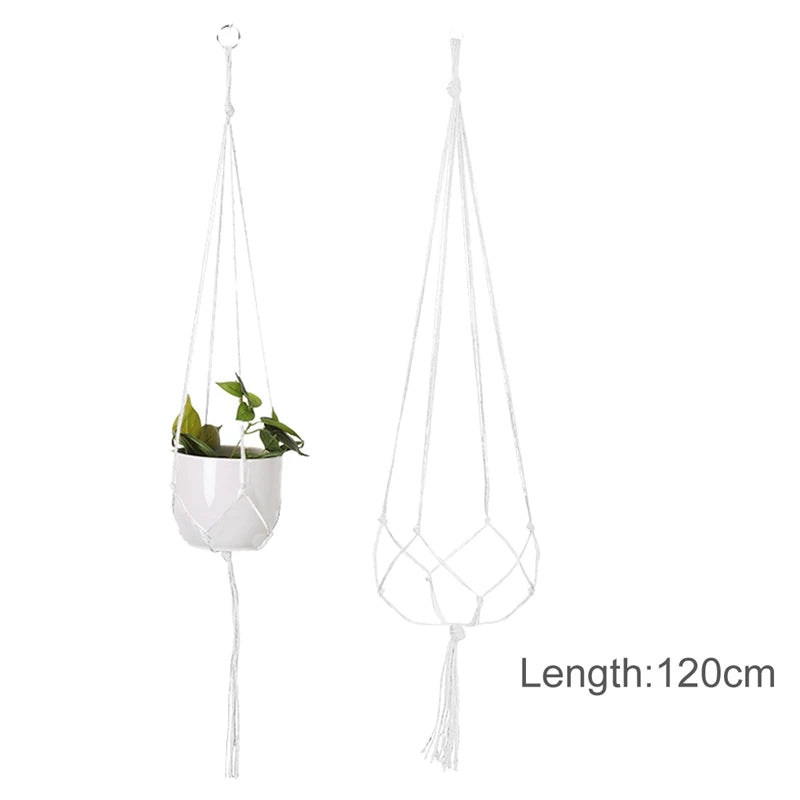 Suspension pour plantes en macramé faite à la main