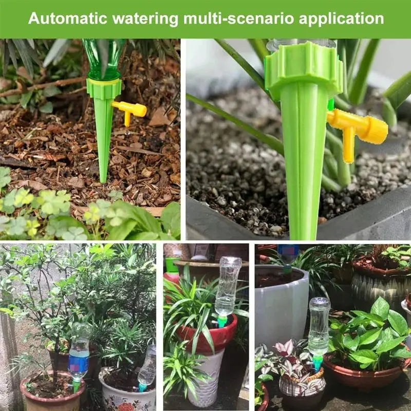 Système d'irrigation goutte à goutte automatique, pointe d'arrosage automatique pour plantes à fleurs, serre, jardin, dispositif goutteur d'eau automatique réglable