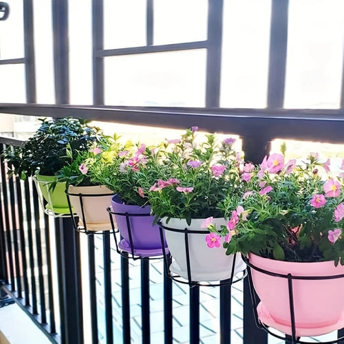 4support pot de fleur rond
