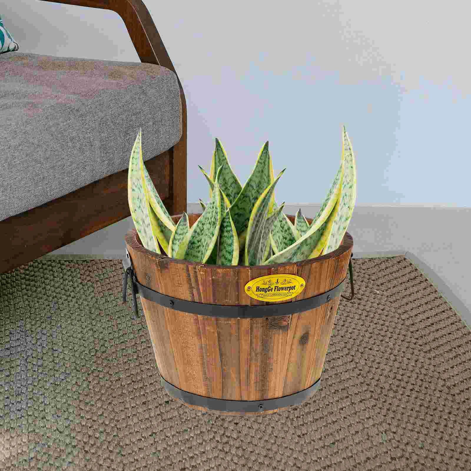 pot de fleurs xxl en bois durable